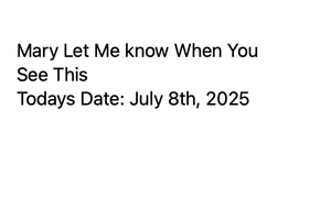 Let me know when u see this